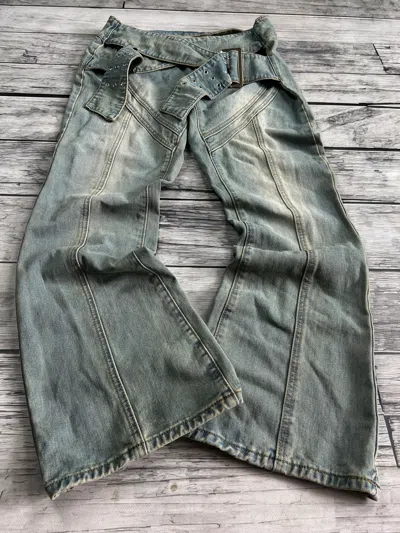Pre-owned Hysteric Glamour X If Six Was Nine Vtg Rick Owens Balenci Style Washed Bondage Jeans Carti Type