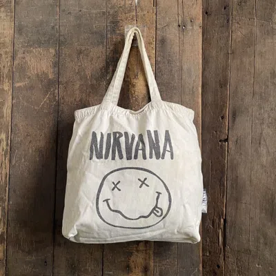 Pre-owned Hysteric Glamour X Kurt Cobain Vintage Hysteric Glamour Nirvana Tote Bag In White