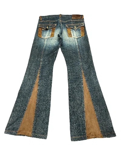 Pre-owned Hysteric Glamour X Morgan Homme Flare Jeans Morgan Home 10th Anniversary Boot Cut Denim Y2k (size 31) In Multicolor
