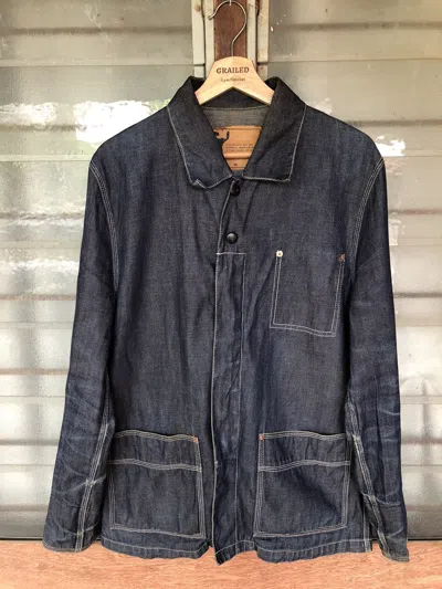 Pre-owned Hysteric Glamour X Ppfm Vintage Ppfm Denim Jacket In Blue