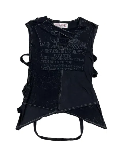 Pre-owned Hysteric Glamour X Seditionaries Forever Anarchy Bondage Strap Unstructured Shirt In Black