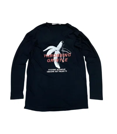 Pre-owned Hysteric Glamour X Throbbing Gristle Band Shirt In Black