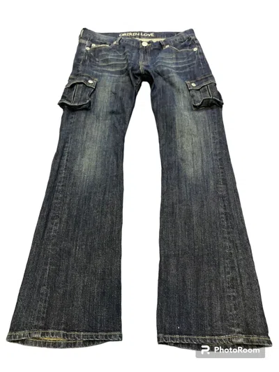 Pre-owned Hysteric Glamour X Tornado Mart Japan Flare Jeans Oririn Boot Cut Multi Pocket In Blue