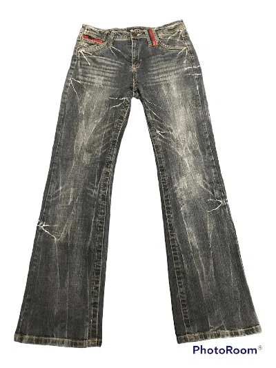 Pre-owned Hysteric Glamour X Tornado Mart Japan Flare Jeans Wavelist Boot Cut In Blue