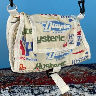 Pre-owned Hysteric Glamour X Vintage '90s Hysteric Glamour Airline Shoulder Bag In White