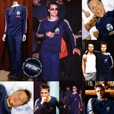 Pre-owned Hysteric Glamour X Vintage Hysteric Glamour As Worn By Brad Pitt Fight Club In Dark Blue