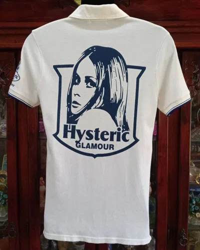 Pre-owned Hysteric Glamour X Vintage Hysteric Glamour Nice & Sleazy Polo T-shirt In White