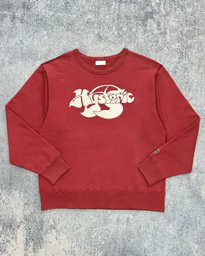 Pre-owned Hysteric Glamour X Vintage Hysteric Glamour Sweatshirt Crewneck Y2k In Red
