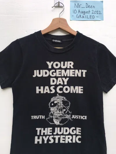 Pre-owned Hysteric Glamour X Vintage Hysteric Glamour The Judge Tshirt In Black