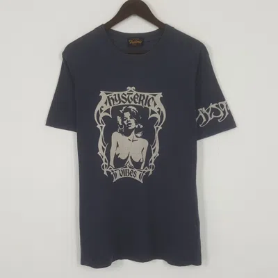 Pre-owned Hysteric Glamour X Vintage Hysteric Glamour Vibes Tshirt In Blue Black