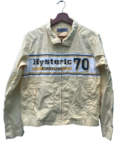 Pre-owned Hysteric Glamour X Vintage Hysteric Glamour Zipper Light Jacket In Soft Yellow