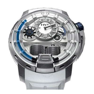 Hyt H1 Iceberg Palladiumn Grey Dial Titanium Men's Watch 148-tt-11-bf-rw In Metallic