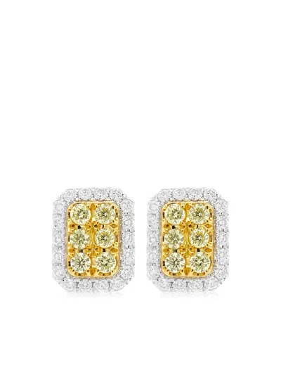 Hyt Jewelry Yellow Gold Diamond Earrings