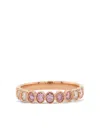 Hyt Jewelry 18k Rose Gold Diamond Ring In Pink