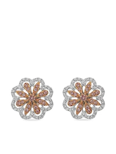 Hyt Jewelry 18k White Gold Diamond Earrings