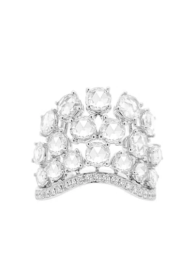 Hyt Jewelry 18kt Weissgoldring Mit Diamanten In White