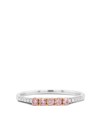 HYT JEWELRY 18K WHITE GOLD DIAMOND RING
