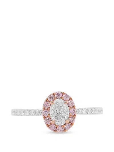 Hyt Jewelry 18k White Gold Diamond Ring In Silver