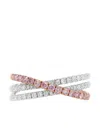 Hyt Jewelry 18k White Gold Diamond Stackable Ring In Silver