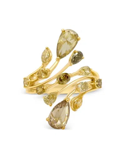 Hyt Jewelry 18k Yellow Gold Diamond Ring