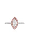 Hyt Jewelry 18kt Gold Argyle Pink Diamond Engagment Ring In Pink