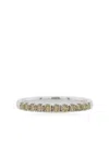 Hyt Jewelry 18kt White Gold Diamond Band Ring In Silber