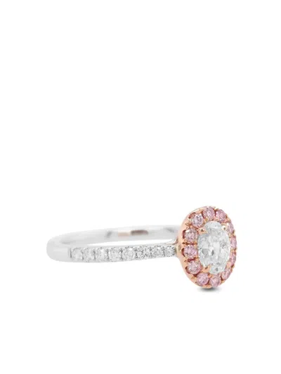Hyt Jewelry 18kt White Gold Diamond Ring In Silber