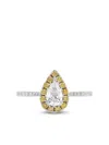 Hyt Jewelry 18kt White Gold Diamond Ring In Silber