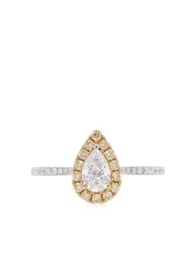 Hyt Jewelry 18kt White Gold Diamond Ring In Silber