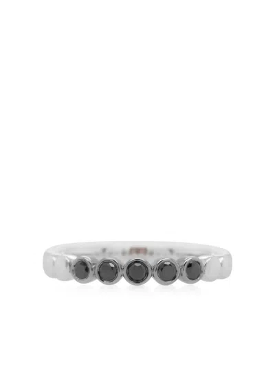Hyt Jewelry 18kt Weissgoldring Mit Diamanten In Silver