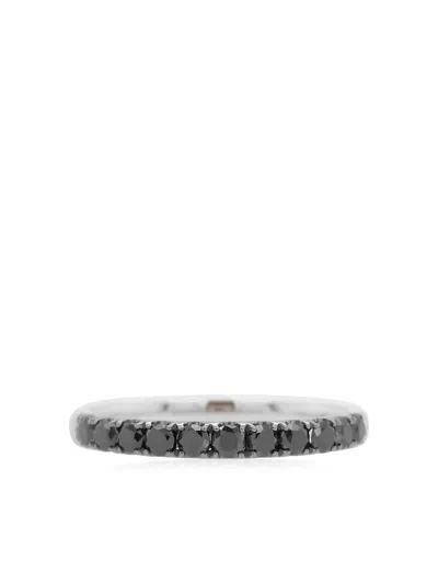 Hyt Jewelry 18kt Weissgoldring Mit Diamanten In Silver