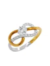 Hyt Jewelry 18kt White Gold Diamond Ring In Silver