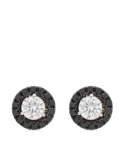 Hyt Jewelry 18kt Weissgoldohrstecker Mit Diamanten In Silver