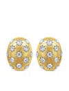 Hyt Jewelry 18kt Yellow Gold Diamond Earrings In Gold