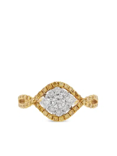Hyt Jewelry 18kt Yellow Gold Diamond Ring