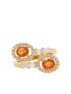 Hyt Jewelry 18kt Yellow Gold Sapphire And Diamond Ring In Gold