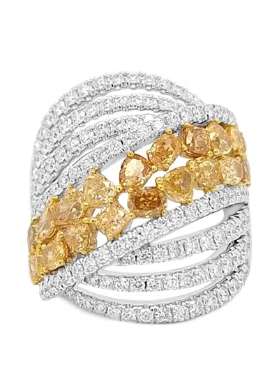 Hyt Jewelry Cocktail Diamond Ring In Metallic