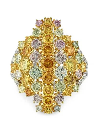 Hyt Jewelry Diamond Cocktail Ring In Gold