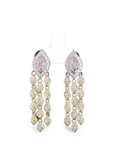 Hyt Jewelry Diamond Drop Earrings In Gold