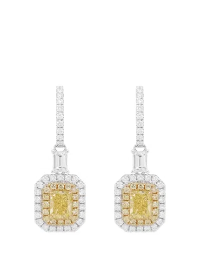 Hyt Jewelry Diamond Drop Earrings In Metallic