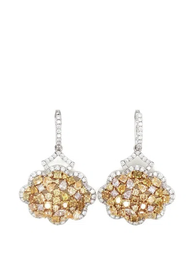 Hyt Jewelry Diamond Drop Earrings In Metallic