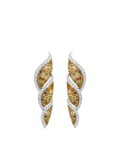Hyt Jewelry Diamond Earrings In Gold