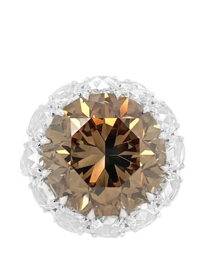 Hyt Jewelry Diamond Ring In Metallic