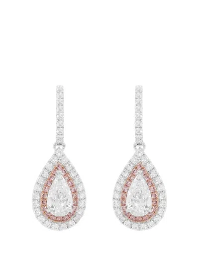 Hyt Jewelry Drop Diamond Earrings In Metallic