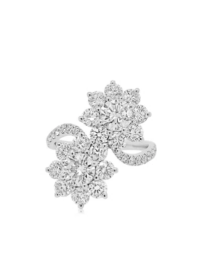 Hyt Jewelry Floral Styled Fine Ring In Silver