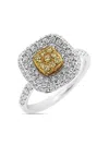 Hyt Jewelry Platinum Diamond Ring In Silver