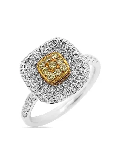Hyt Jewelry Platinum Diamond Ring In Silver