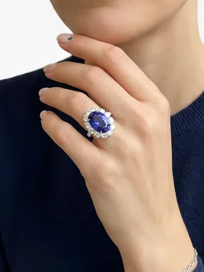 Hyt Jewelry Tanzanite And Diamond Ring In Multi