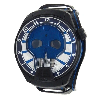 Hyt Skull Axl Rose Hand Wind Blue Dial Men's Watch 151-dl-47-nf-bv