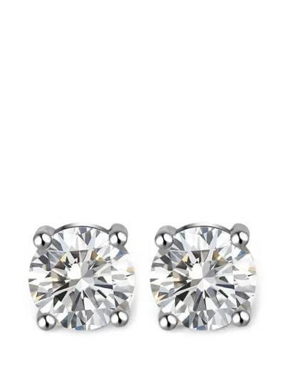 Hzmer Jewellery Celestial Sparkle Stud Earrings In Silver
